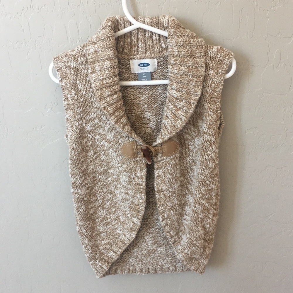 Cute tan knitted vest